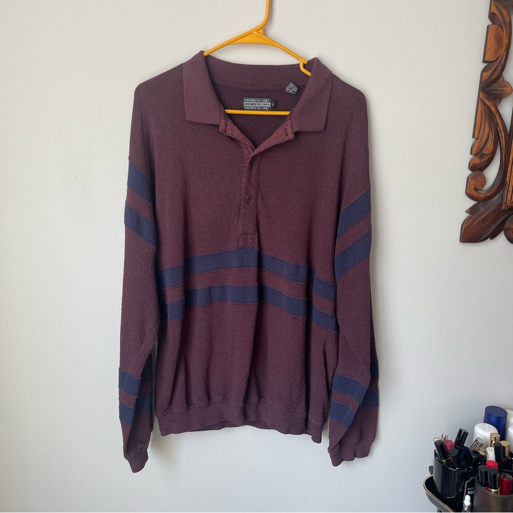Members Only Shirt L
